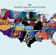 Image result for Favorite NBA Team in Each State