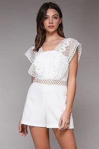 Image result for White Romper Dress