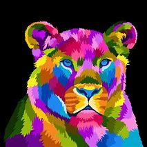 Image result for Lion Pop Art