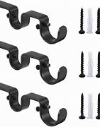 Image result for Industrial Curtain Rods and Hardware