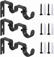 Image result for Heavy Duty Curtain Rod Brackets