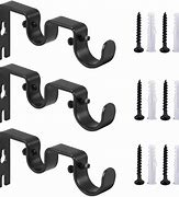 Image result for Curtain Rod Brackets