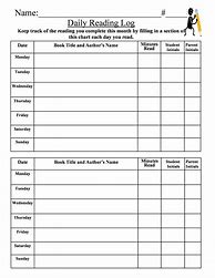 Image result for My Reading Log Printable