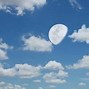 Image result for Moon in Day Sky