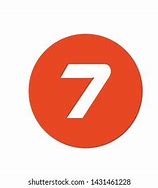 Image result for Orange Number 7 in Circle