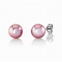 Image result for Pink Pearl Stud Earrings