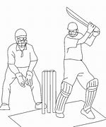 Image result for Cricket Fielder Outline