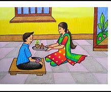 Image result for Raksha Bandhan Memory Drawing