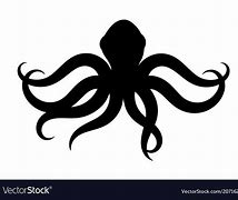 Image result for Black Octopus Silhouette