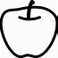 Image result for Apple Cartoon Black and White PNG