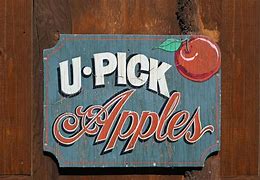Image result for U-Pick Apple's Sign