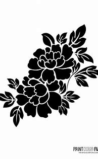 Image result for print flowers stencil