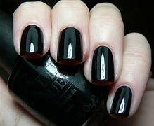 Image result for Girls with Black Nail Polish
