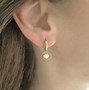 Image result for 14K Gold Heart Earrings