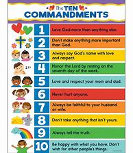 Image result for 10 Commandments Poster