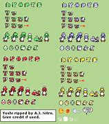 Image result for Super Mario World Yoshi Sprite