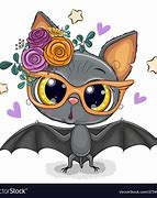 Image result for Cute Red Bat Cartoon