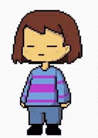 Image result for 8-Bit Frisk Facing Backward GIF