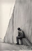 Image result for Sitting On Wall Outline
