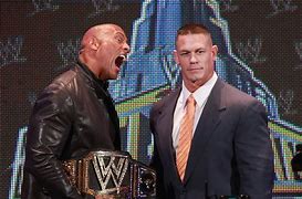 Image result for WWE John Cena and the Rock