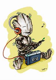 Image result for Baby Groot Dancing Sketch