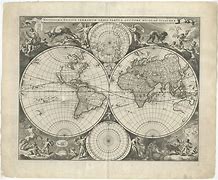 Image result for Antique World Map