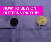 Image result for How to Sew-On Shank Buttons