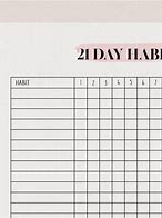 Image result for 21-Day Habit Calendar
