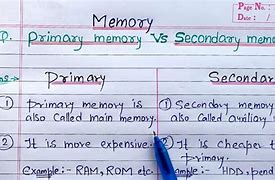 Image result for Difference Between Main Memory and Auxiliary Memory