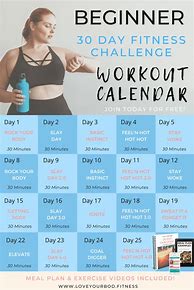 Image result for Exercise Chart 30-Day Beginner for Men Free Print Out