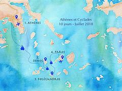Image result for Les Cyclades Carte