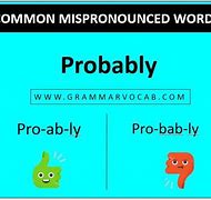 Image result for Commonly Mispronounced Words