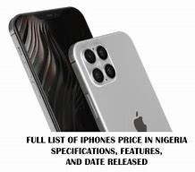 Image result for Names of iPhone and Price in Nigeria