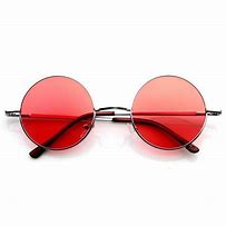 Image result for Round Dark Red Sunglasses