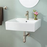 Image result for wall mount sink with storage