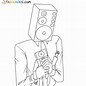 Image result for Camera Skibidi Printable Coloring Pages