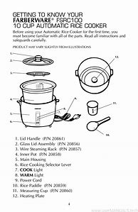 Image result for White Westinghouse Rice Cooker Manual Wra3000a