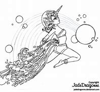 Image result for How to Draw a Unicorn in Space