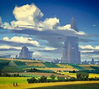 Image result for Futuristic Industrial Country Side Beautiful