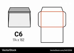 Image result for C6 Envelope Size in Cm including Flap