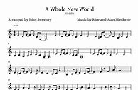 Image result for A Whole New World Clarinet Sheet Music
