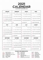 Image result for 2021 Calendar Printable One Page