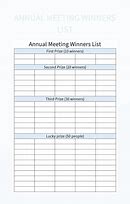 Image result for Winners List Format