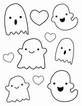Image result for Cute Ghost to Color