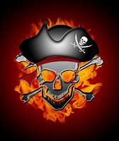 Image result for Red Pirate Skull