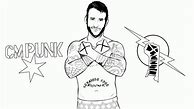 Image result for CM Punk Coloring Pages