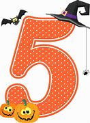 Image result for Number 5 Halloween SVG