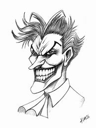 Image result for Joker Line Drawing