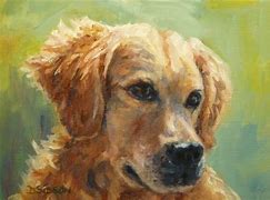 Image result for Golden Retriever Dog Art
