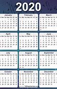 Image result for Printable Yearly Calendar 2020 Wall